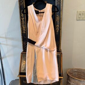 Elegant Asymmetrical Cream Dress